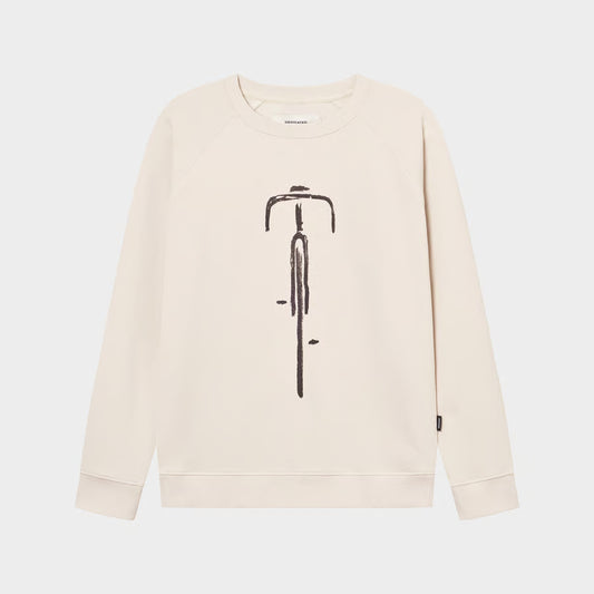 Sweatshirt Malmoe Bike Front Oat White, Dedicated, Såininorden