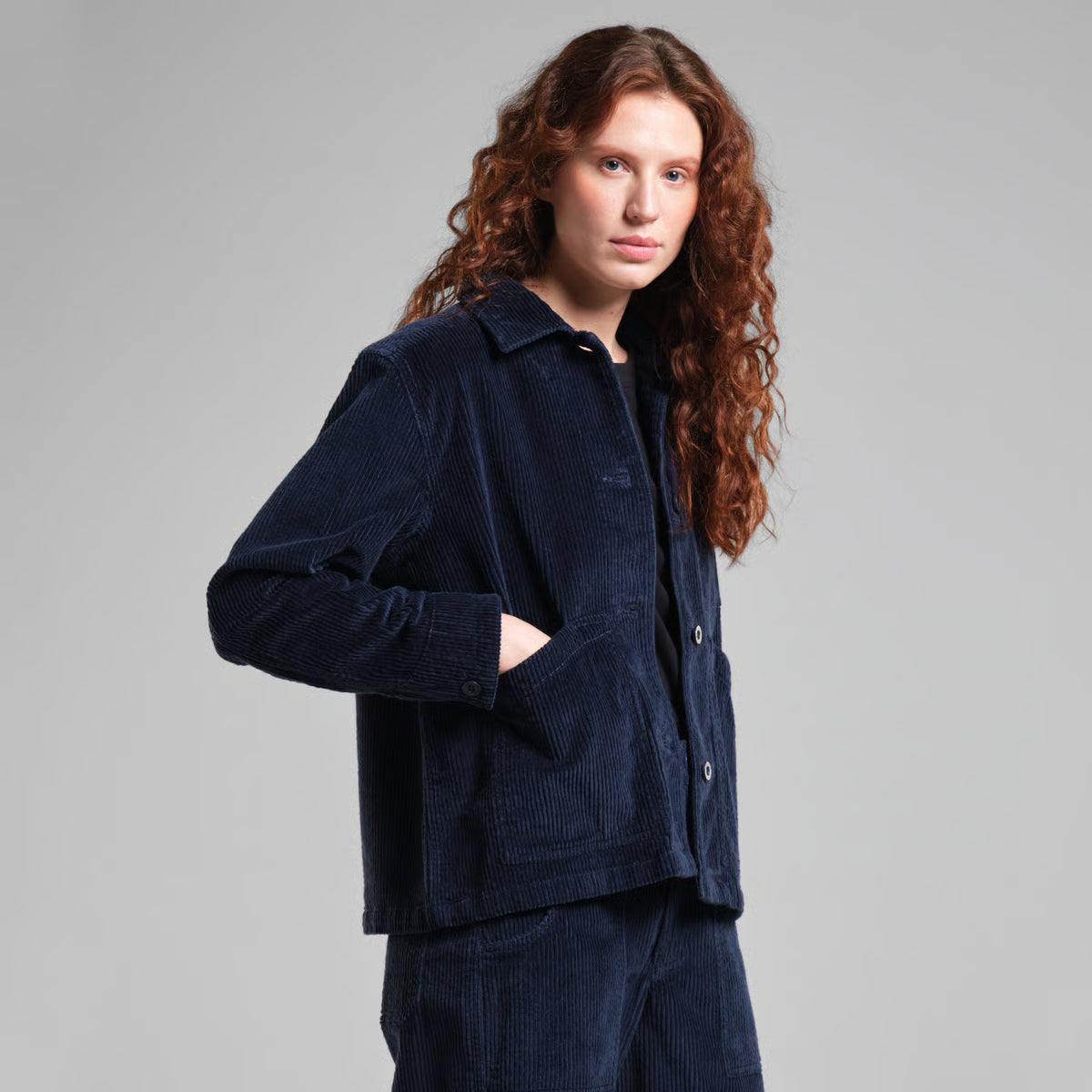 Jacket Stiby Corduroy, Navy