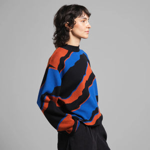 Sweater Limhamn Faded Mountains, Multi Color