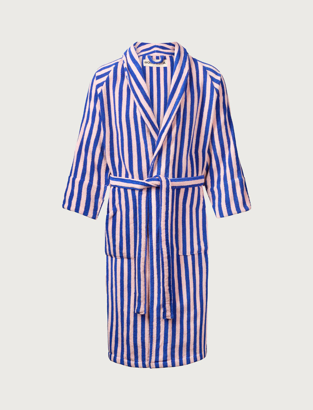 Naram Bathrobe, Dazzling Blue & Rose