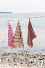 Ladda upp bild till gallerivisning, Naram Bath Towel, Baby Pink &amp; Ski Patrol Red
