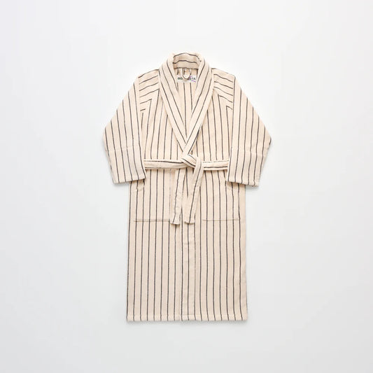 Naram Bathrobe, Creme & Ink