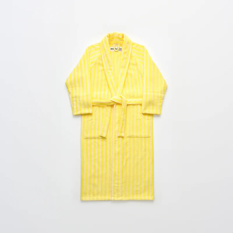 Naram Bathrobe, Pristine & Neon Yellow