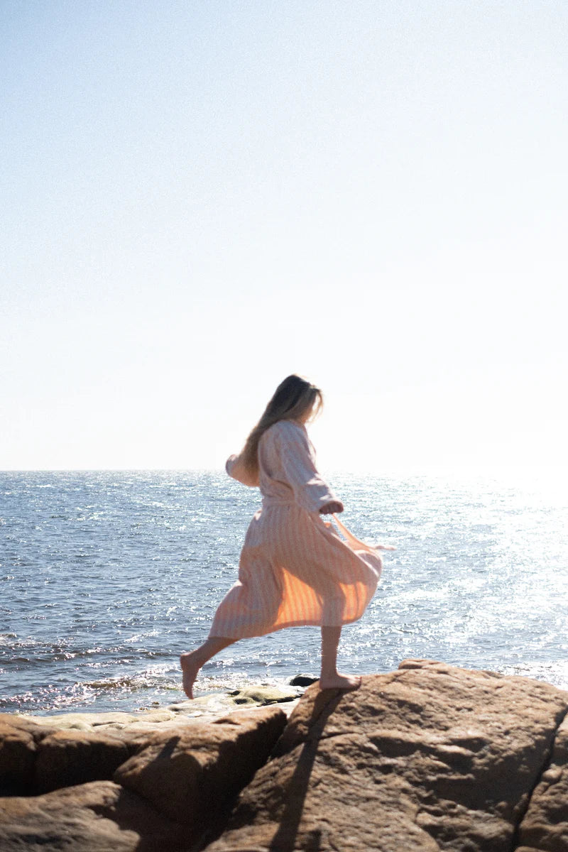 Naram Bathrobe, Tropical & Creme