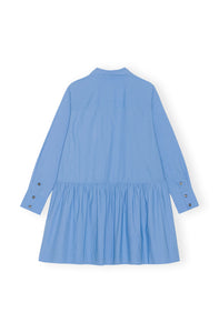 Miniskjortklänning I Bomullspoplin, Silver Lake Blue