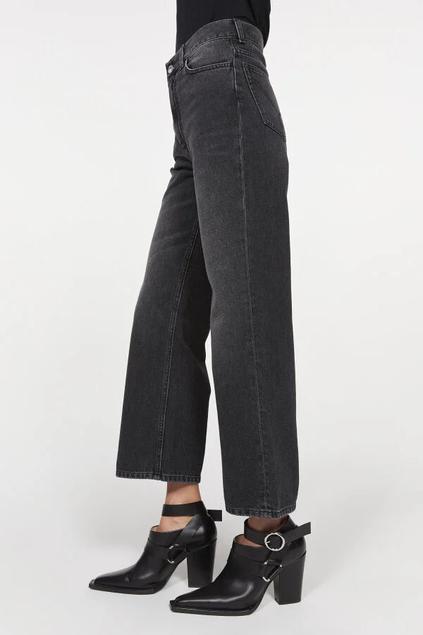 Mini culotte denim black s ininorden