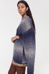 Sri Knitted Sweater, Utility Blue