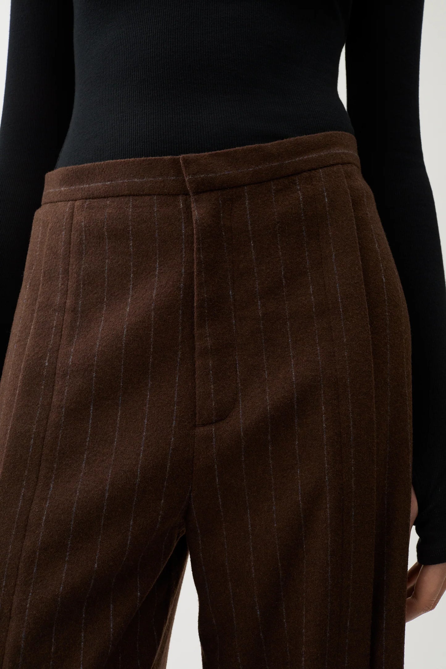 Rubin Pinstripe Pants, Chicory Coffee