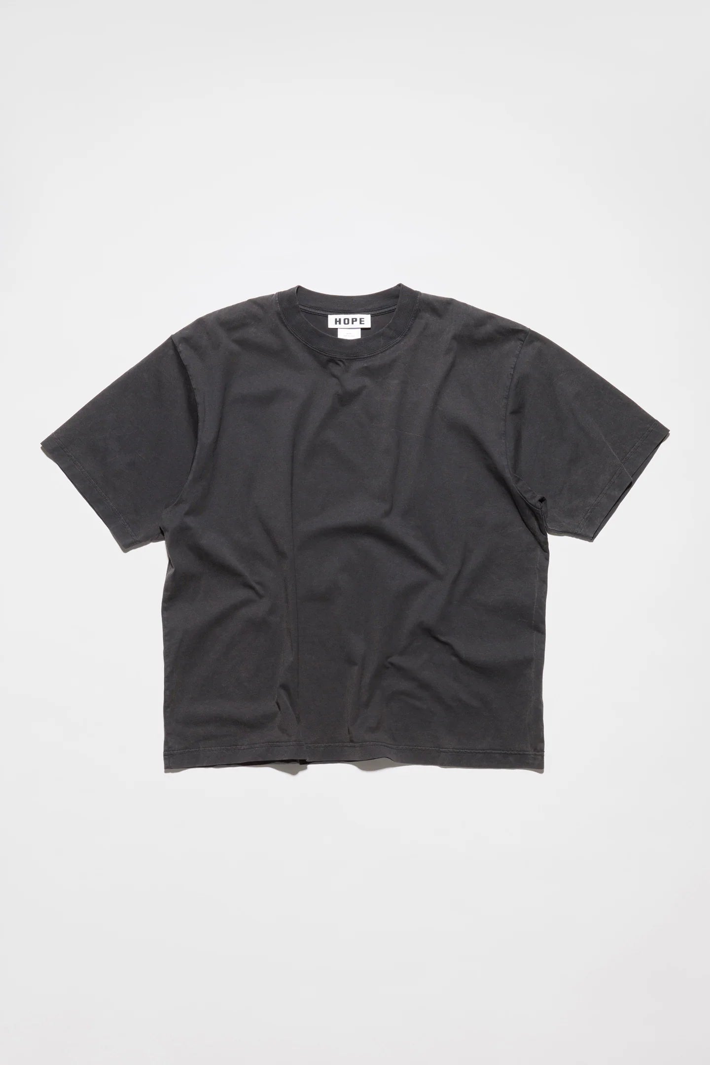 Boxy Tee Washed Black Jersey