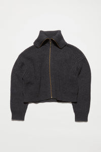 Yummy Cardigan, Black Melage Wool