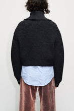 Ladda upp bild till gallerivisning, Yummy Cardigan, Black Melage Wool
