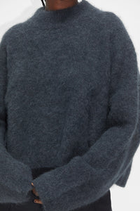 Aperto Turtle Sweater, Washed Black