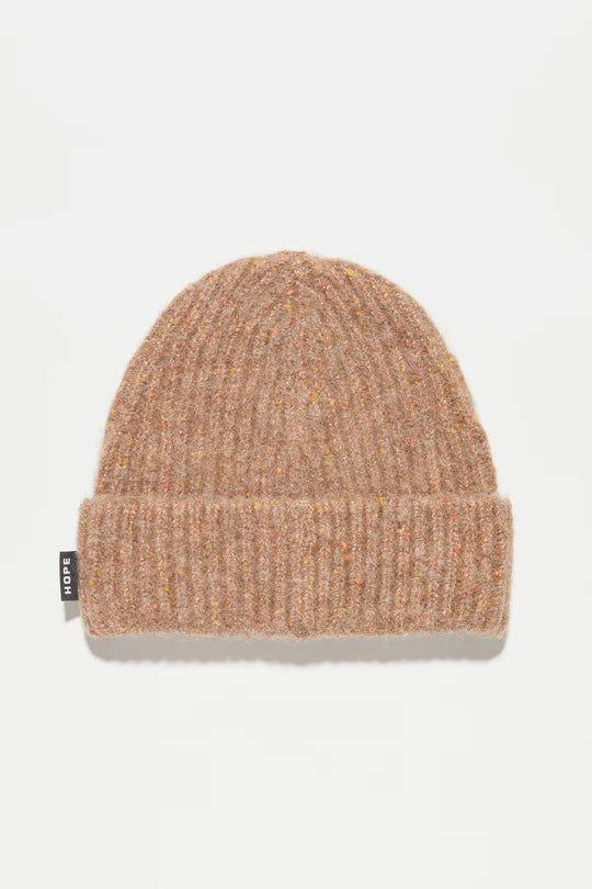 Helm Hat, Beige Orange Melange