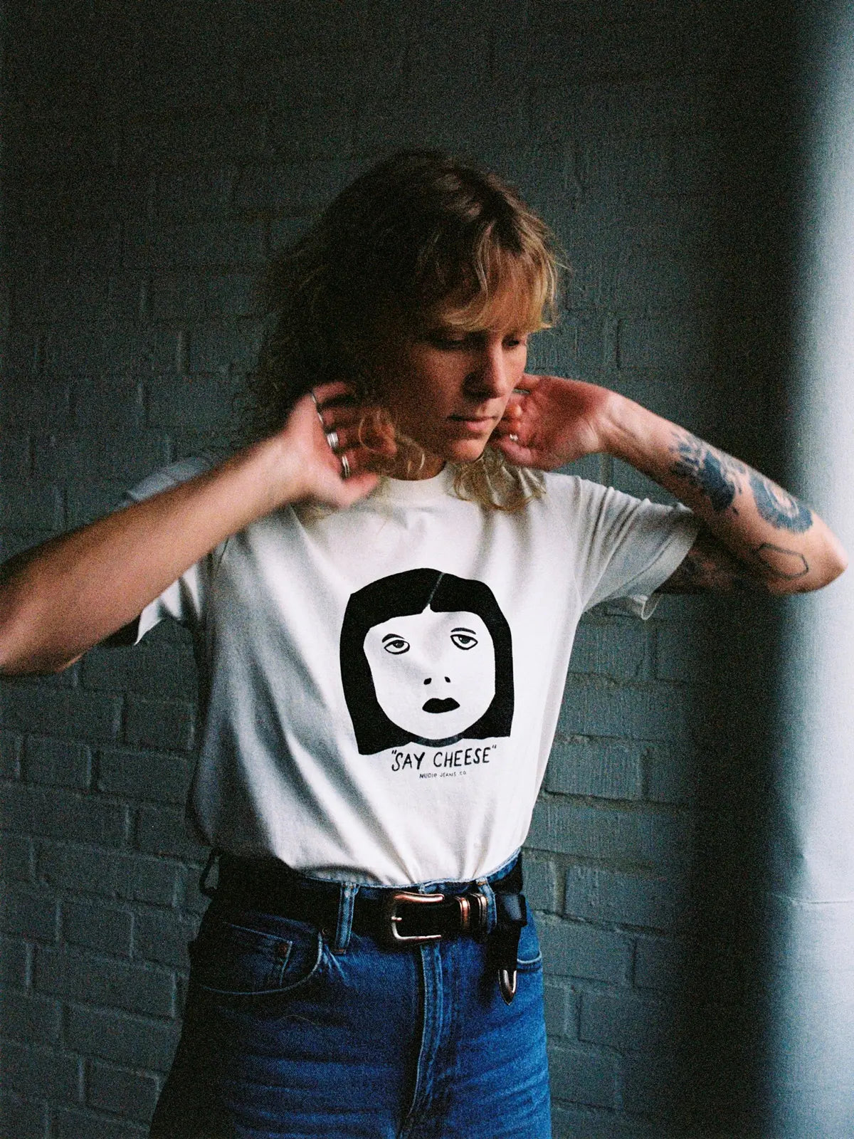 Joni Say Cheese T-shirt, Ecru