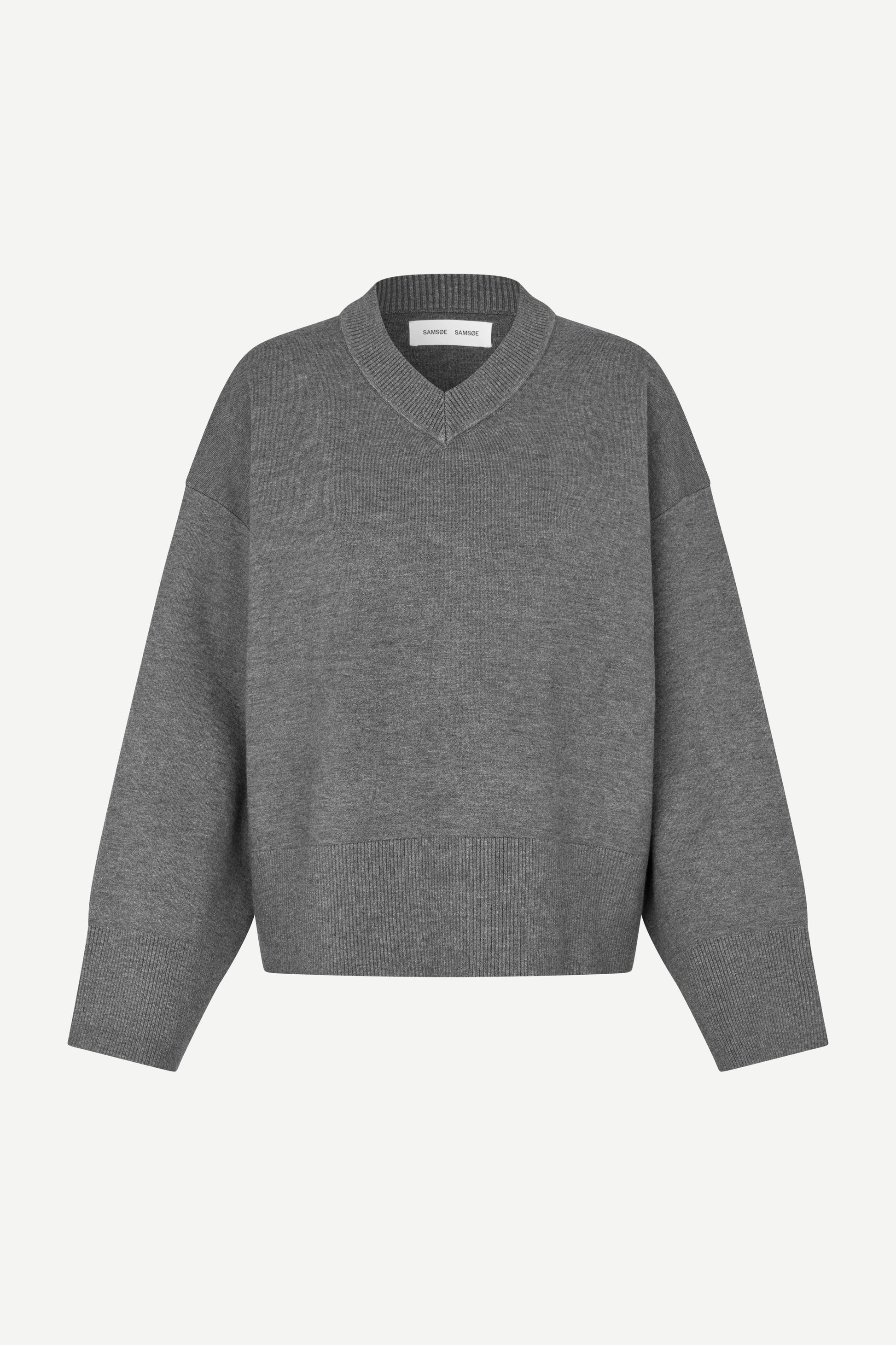 Salula V-neck Dark Grey, Samsoe Samsoe, Såininorden