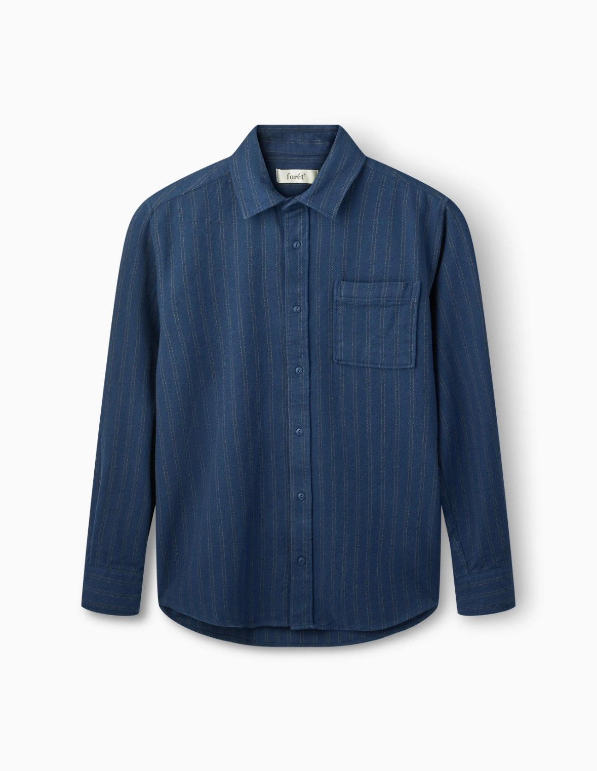River Flannel Shirt Navy/Earth, Foret, Såininorden