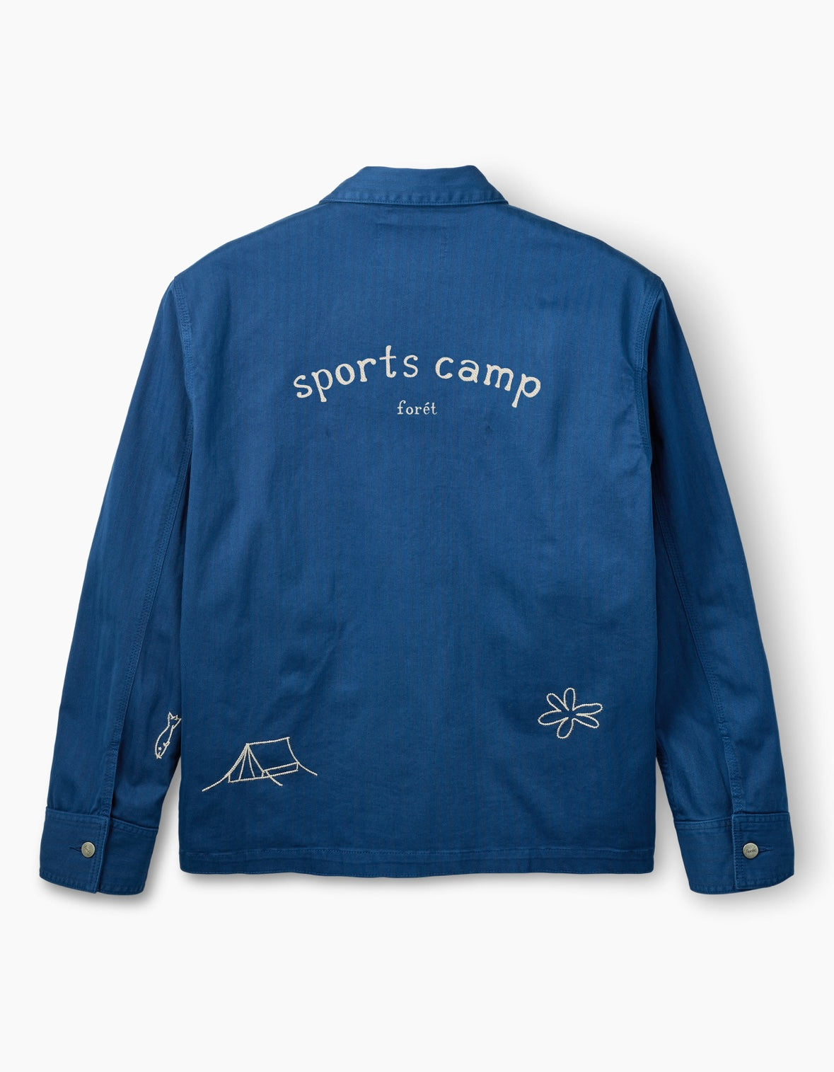 Forager Embroidered Overshirt, Heritage Blue