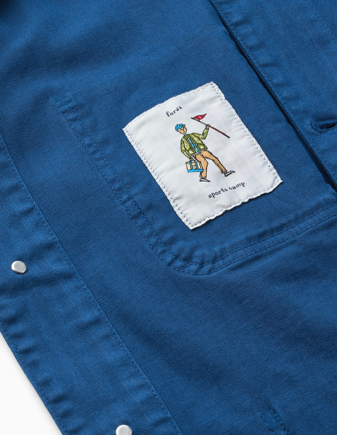 Forager Embroidered Overshirt, Heritage Blue