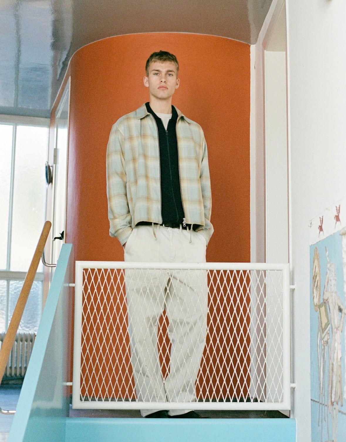 Loft Zip Shirt, Green Oxide Check
