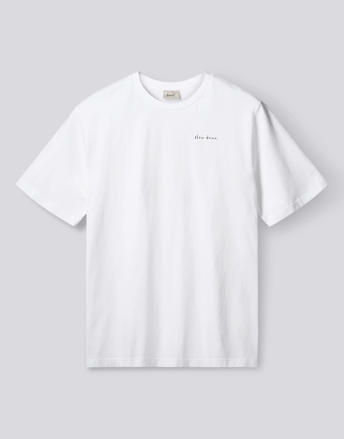 Slow Down T-shirt White, Forét, Såininorden