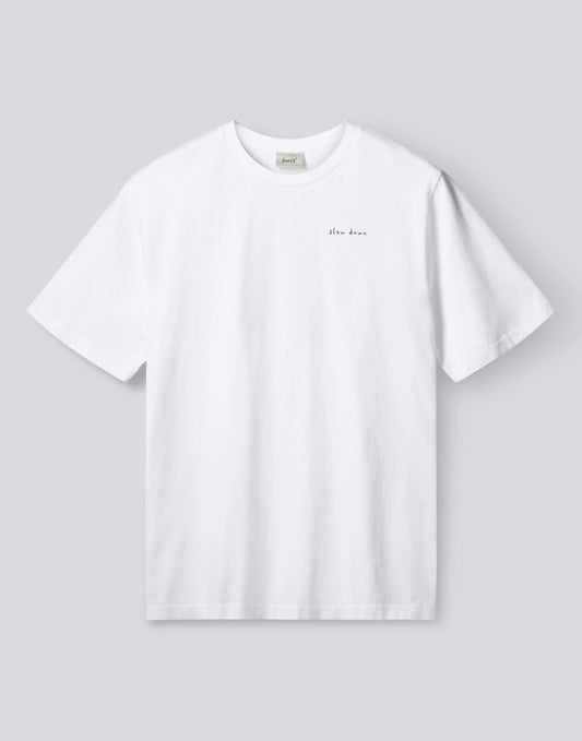 Slow Down T-shirt White, Forét, Såininorden