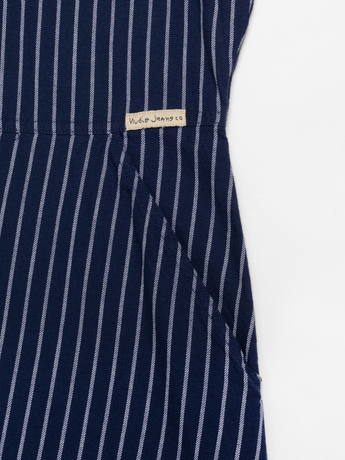 Ronja Open Collar Dress, Blue