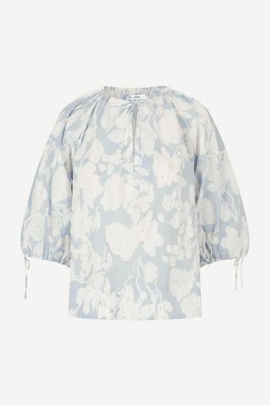 Samatera SS Blouse, Peony Egret