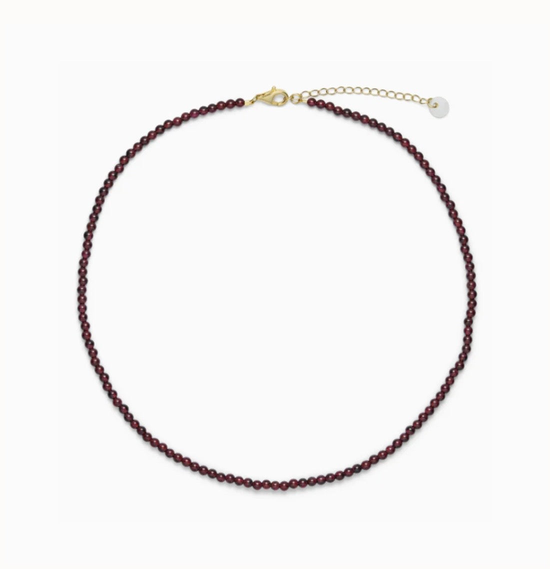 Luna Necklace, Garnet