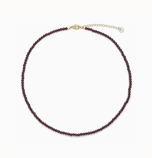 Luna Necklace, Garnet