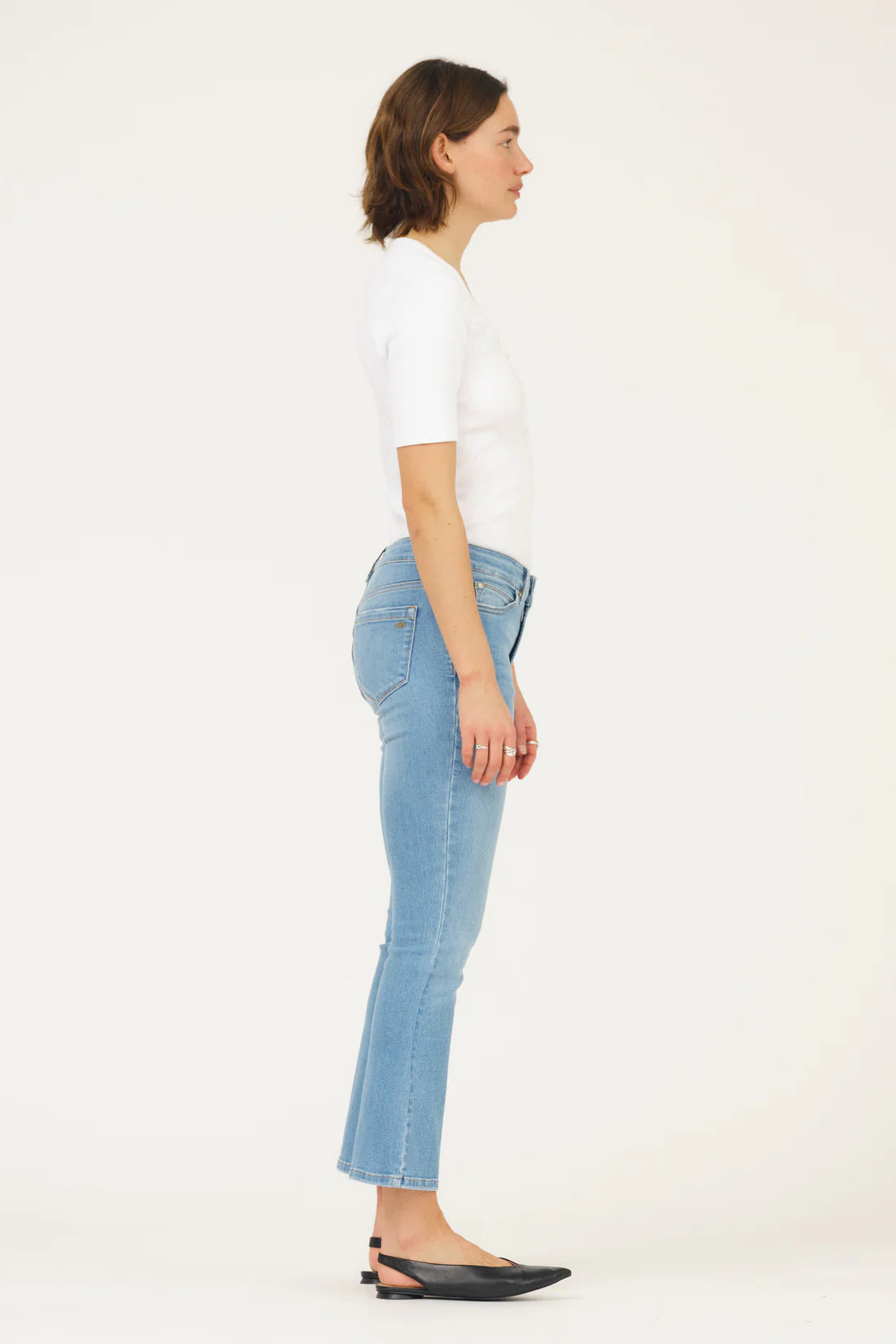 Johanna Jeans Wash Capri Blue