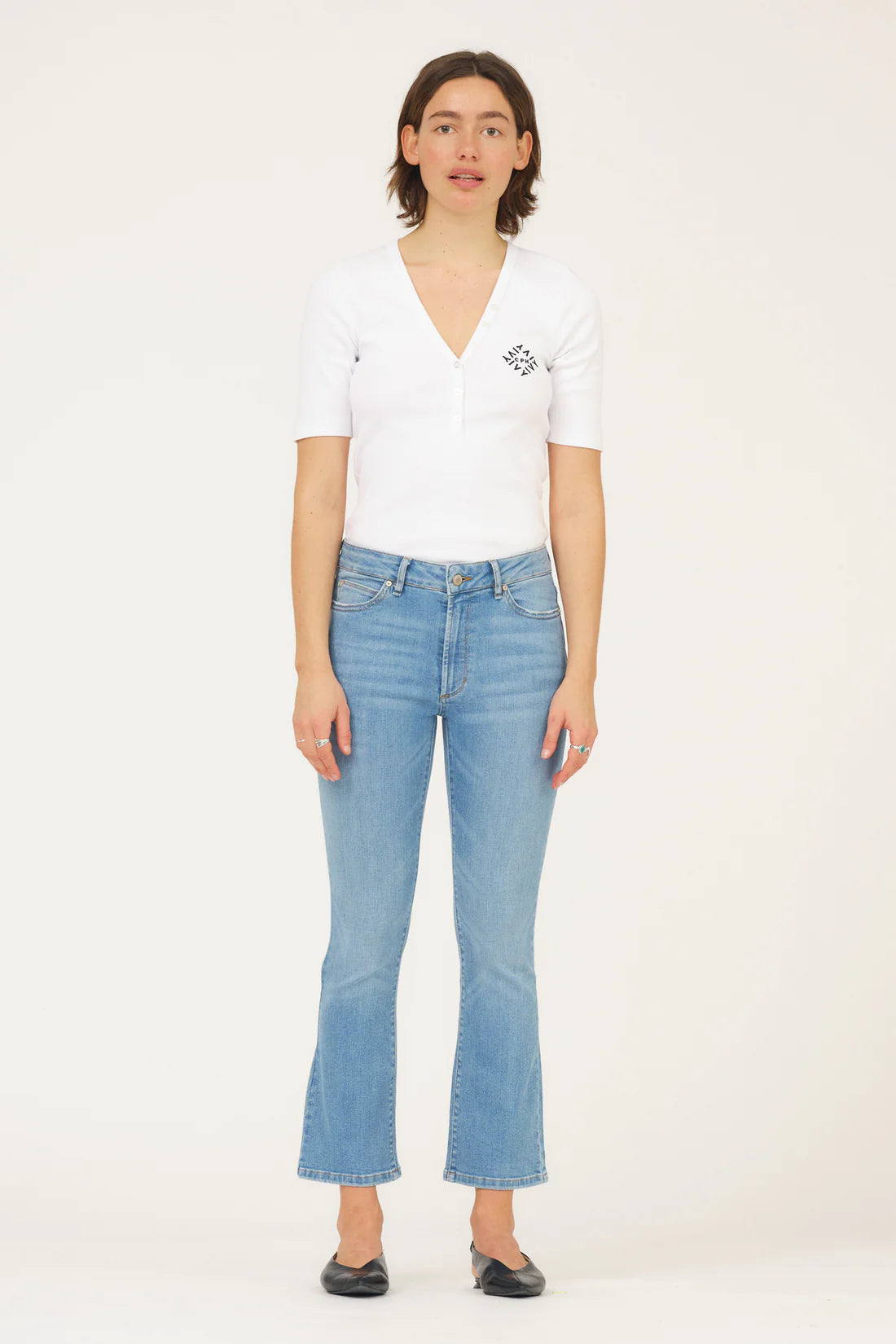 Johanna Jeans Wash Capri Blue