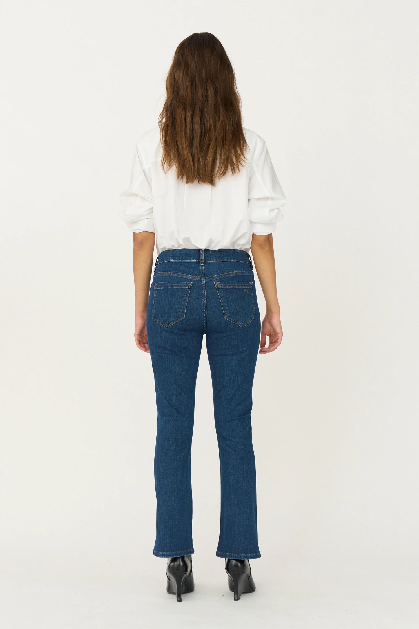 Johanna Kick Flare Jeans, Wash Middark Nottingham