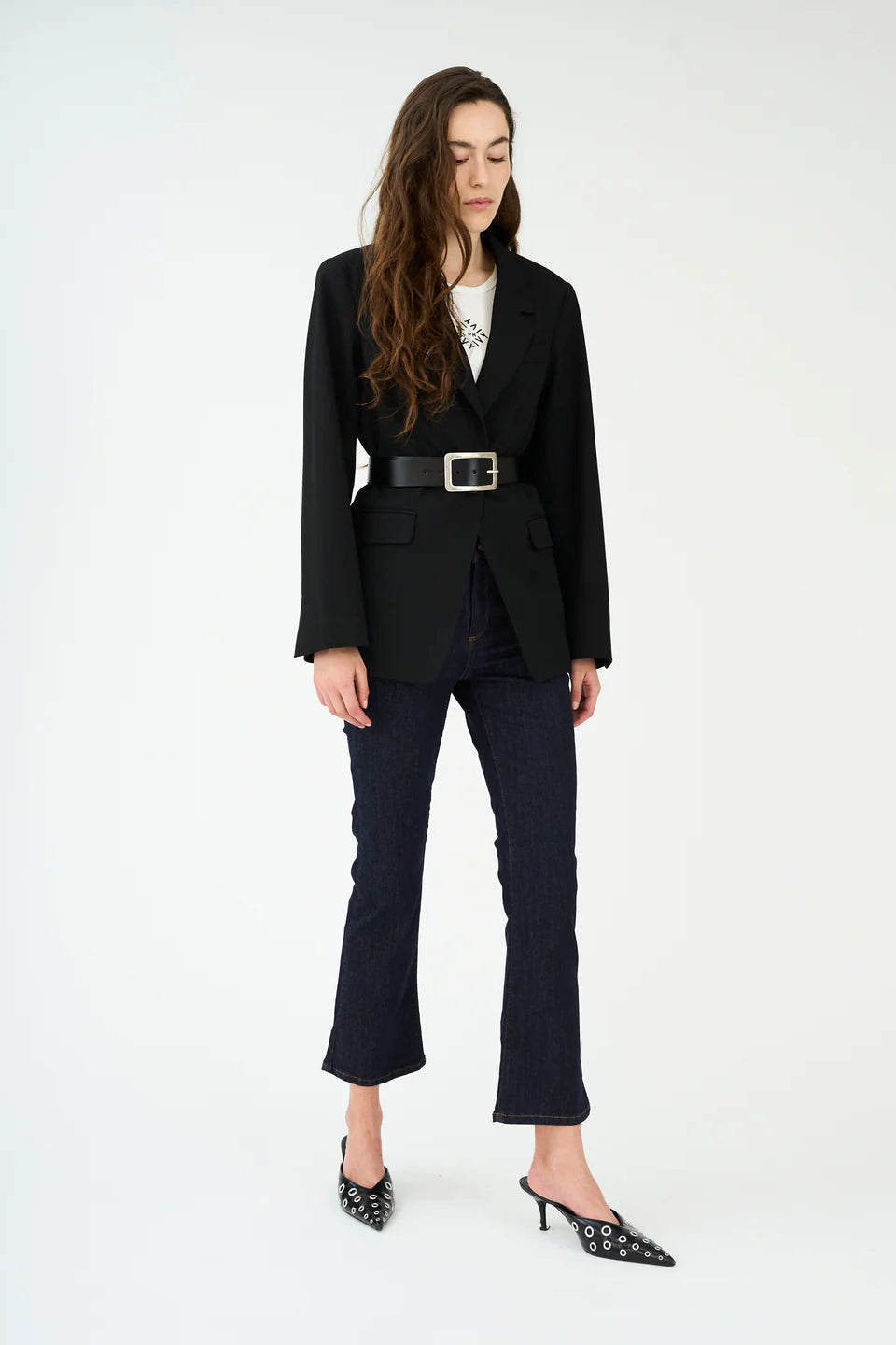 Johanna Kick Flare Jeans, Rinse Vicky