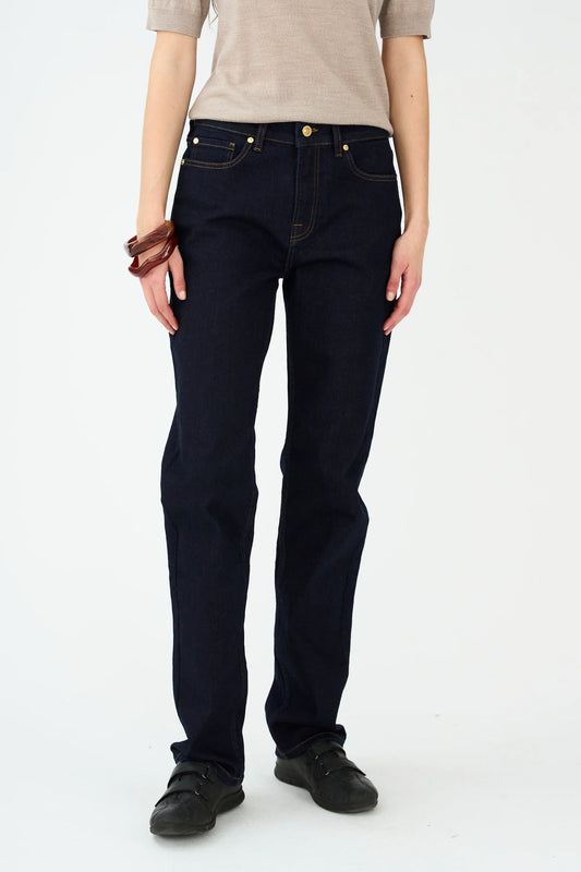 Tonya Cropped Jeans Wash Rinse Vicky