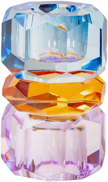 Crystal Holder, Violet/Cobalt/Amber