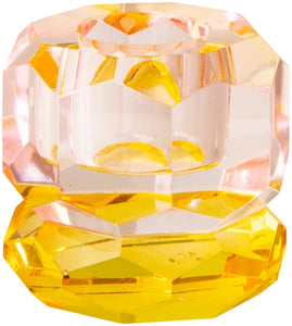 Crystal Holder, Yellow/Pink