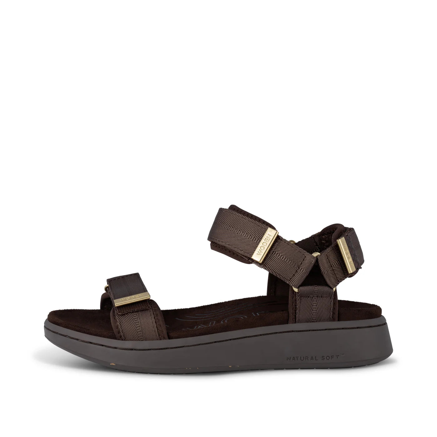 Line Sandal Chocolate, Woden, Såininorden