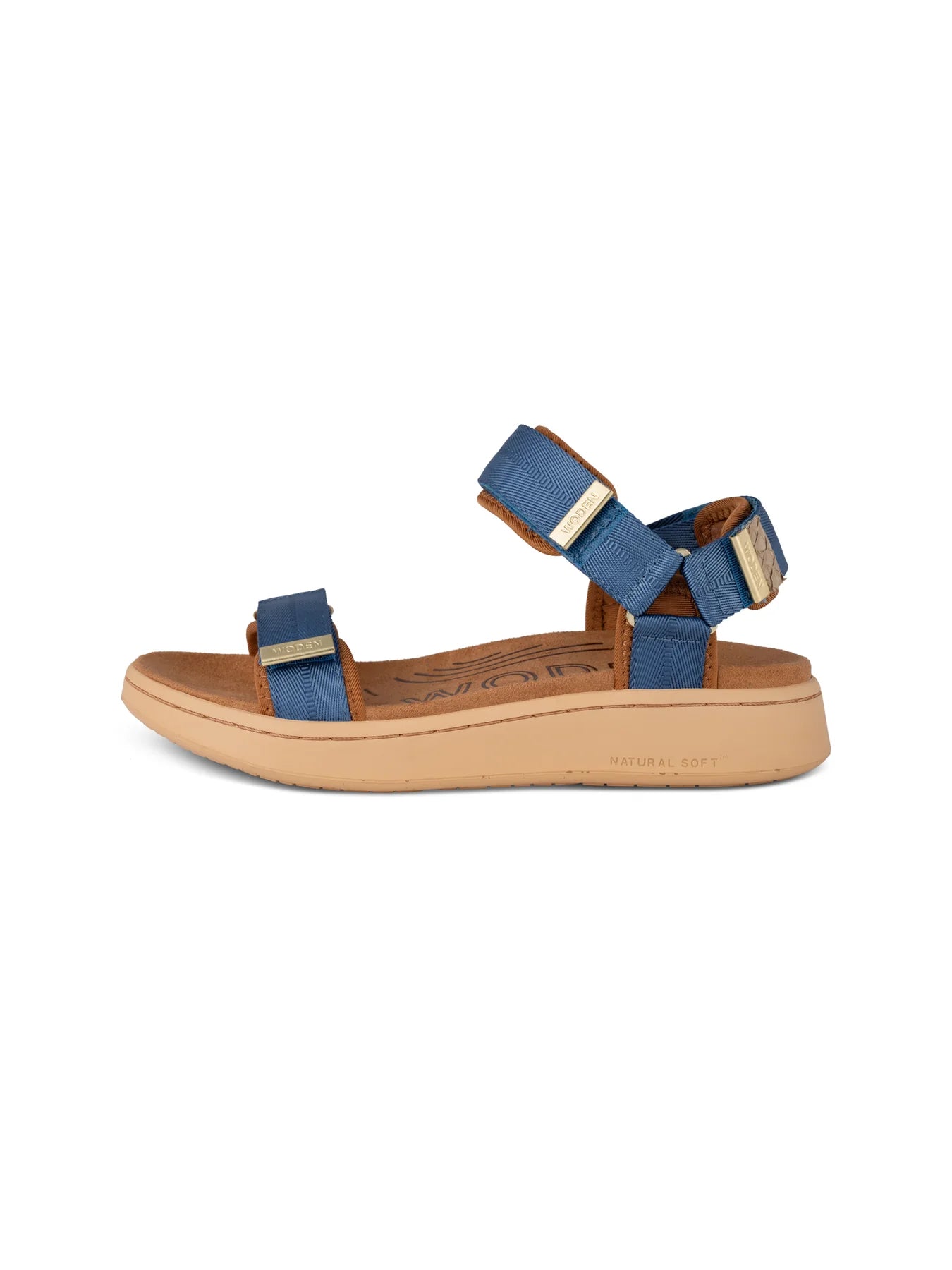 Line Sandal Old Denim, Woden, Såininorden