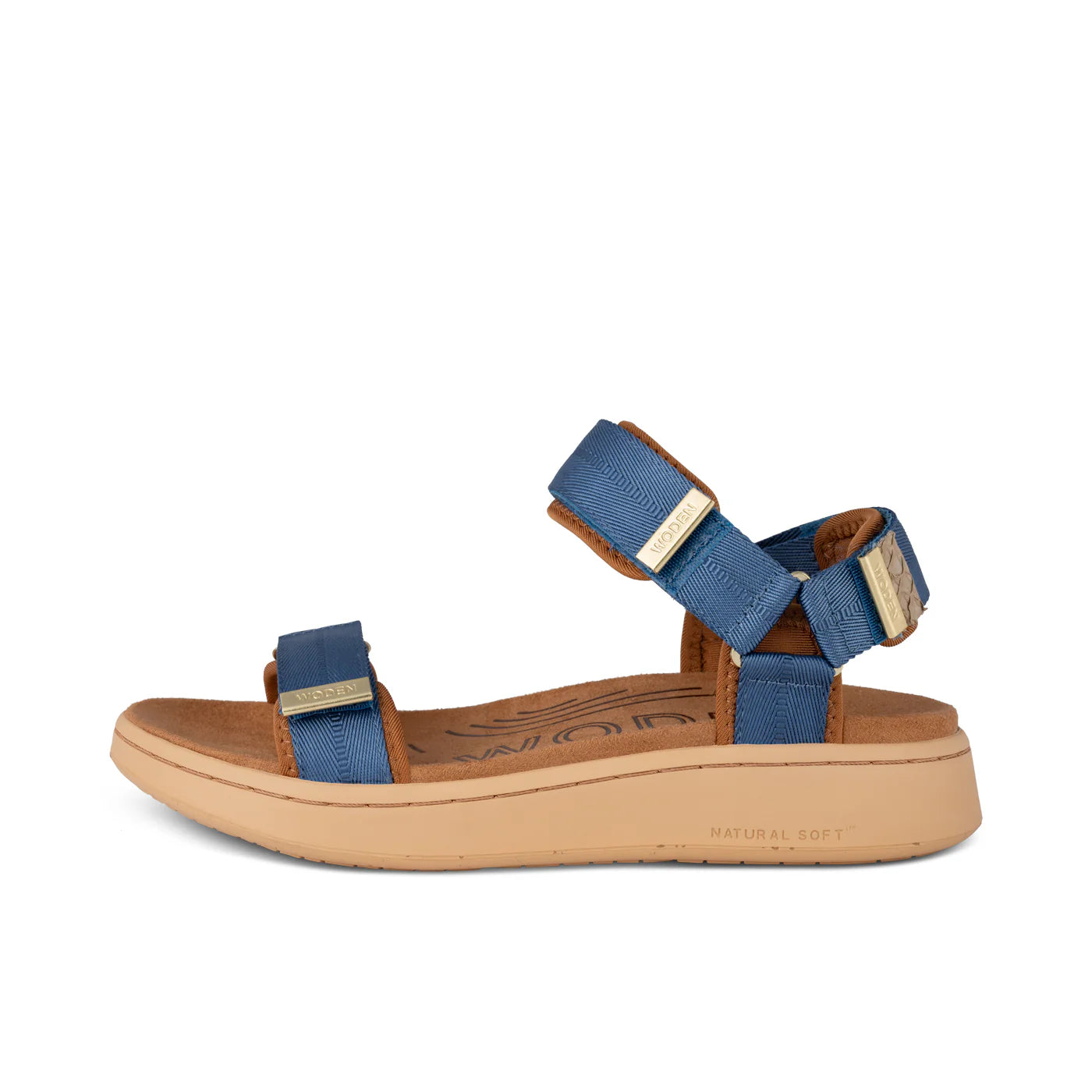 Line Sandal Old Denim, Woden, Såininorden