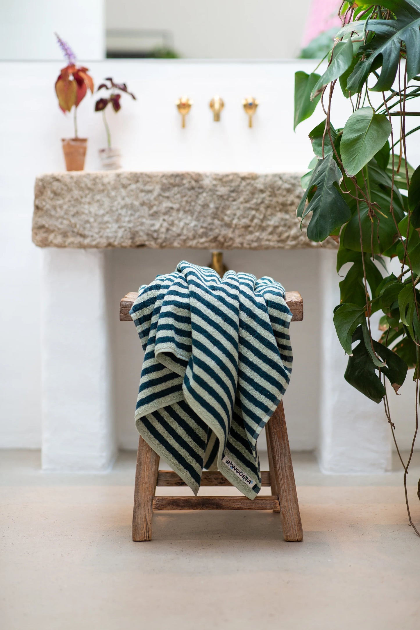 Naram Bath Towel Seafoam & Deap Teal, Bongusta, Såininorden