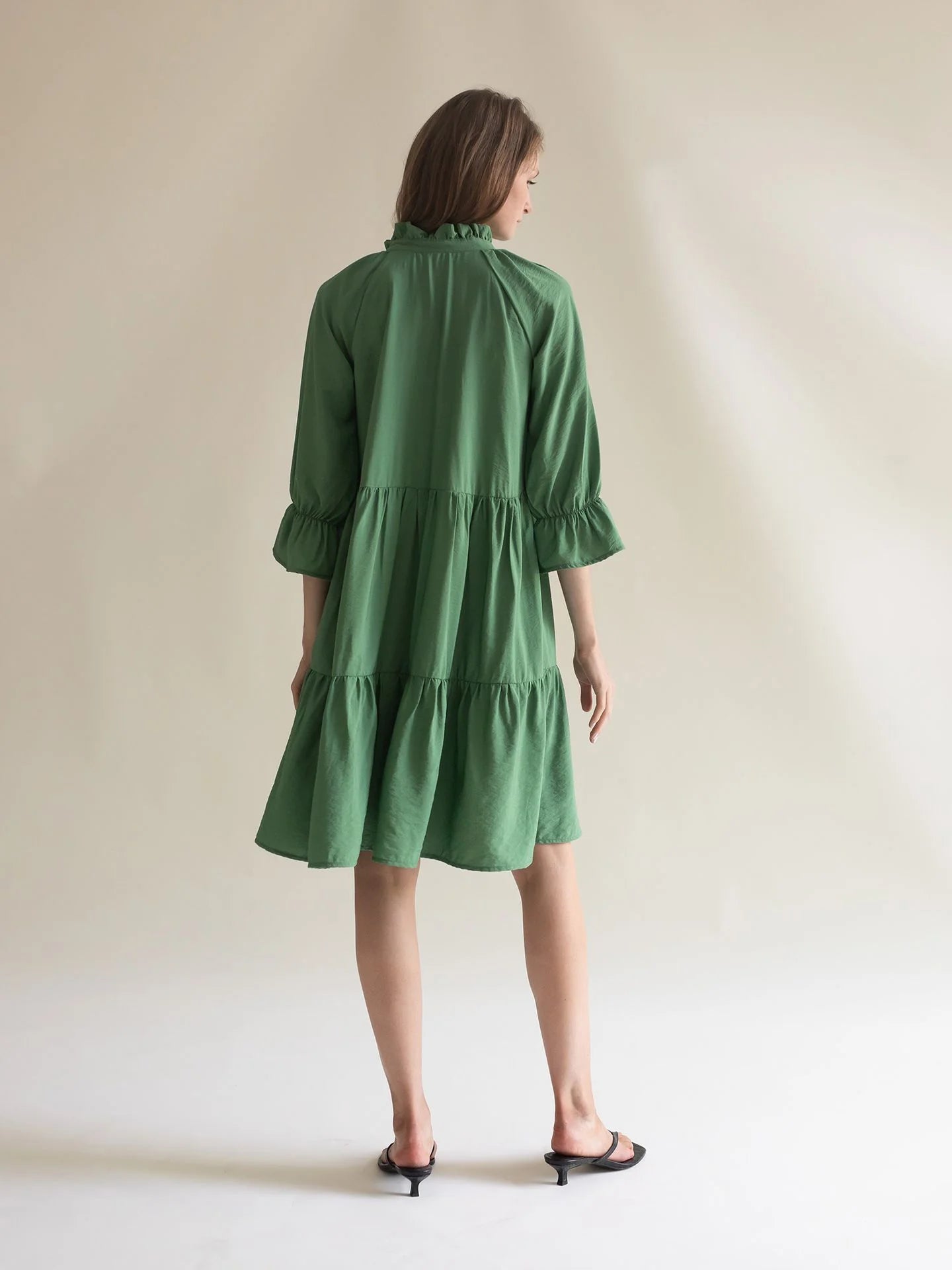 Ruffled Dress Meadow, Green