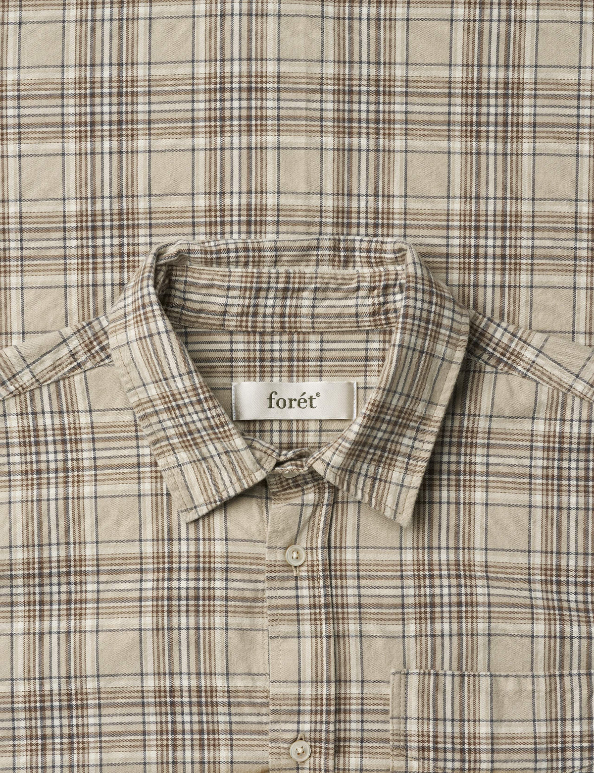 Ridge Flannel Shirt, Khaki Check