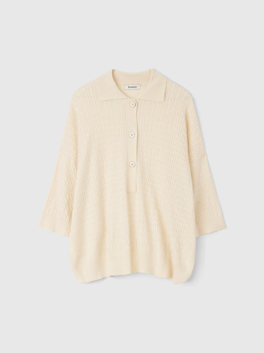 Adore Cable Sweater Linen, Rodebjer, Såininorden