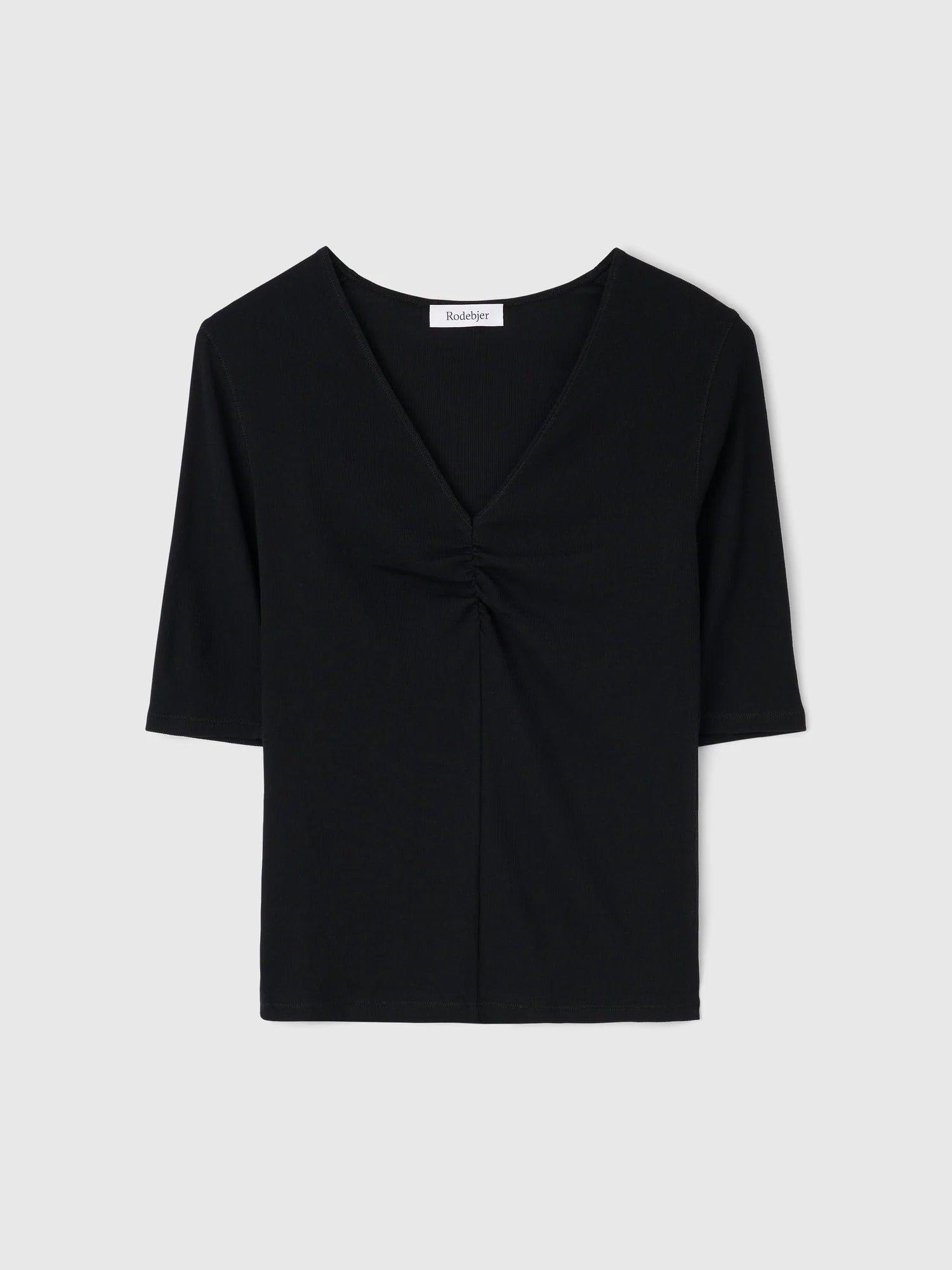 Kaia V-neck Tricot Top Black, Rodebjer, Såininorden