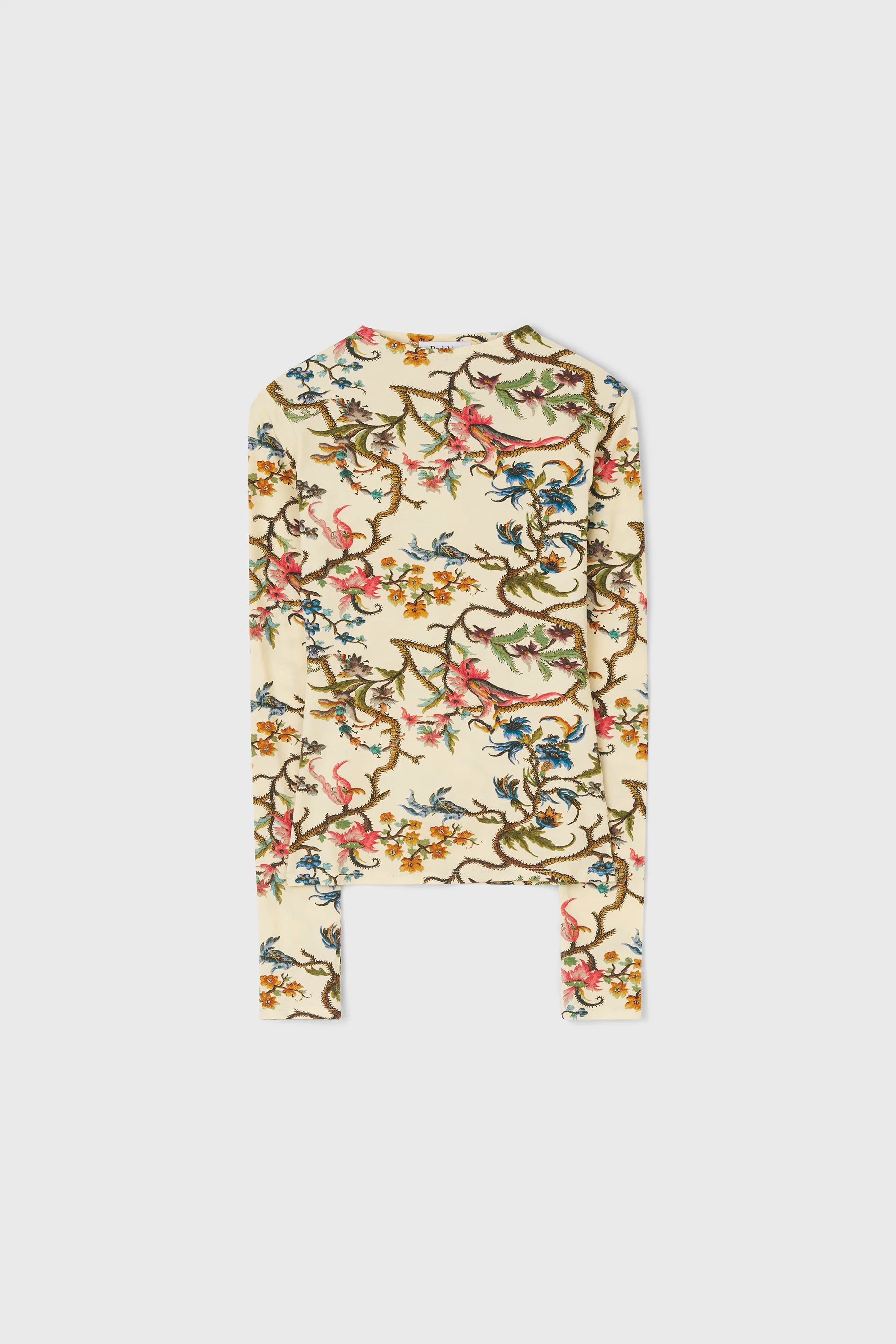 The Karlai Long Sleeve Dance Top In Trailing Cream Multi, Rodebjer, Såininorden