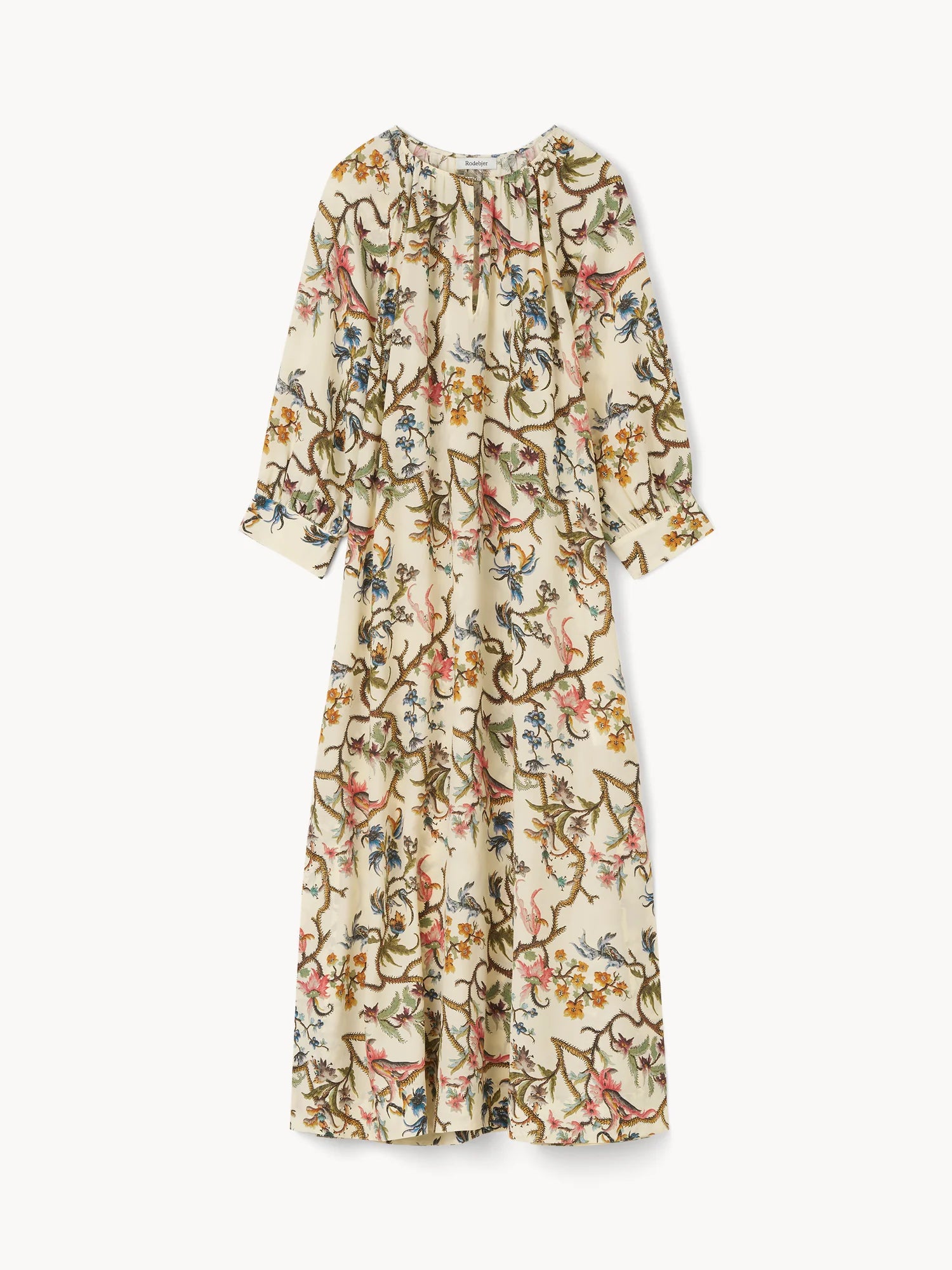 The Windy Light Silk Dress Cream Multi, Rodebjer, Såininorden