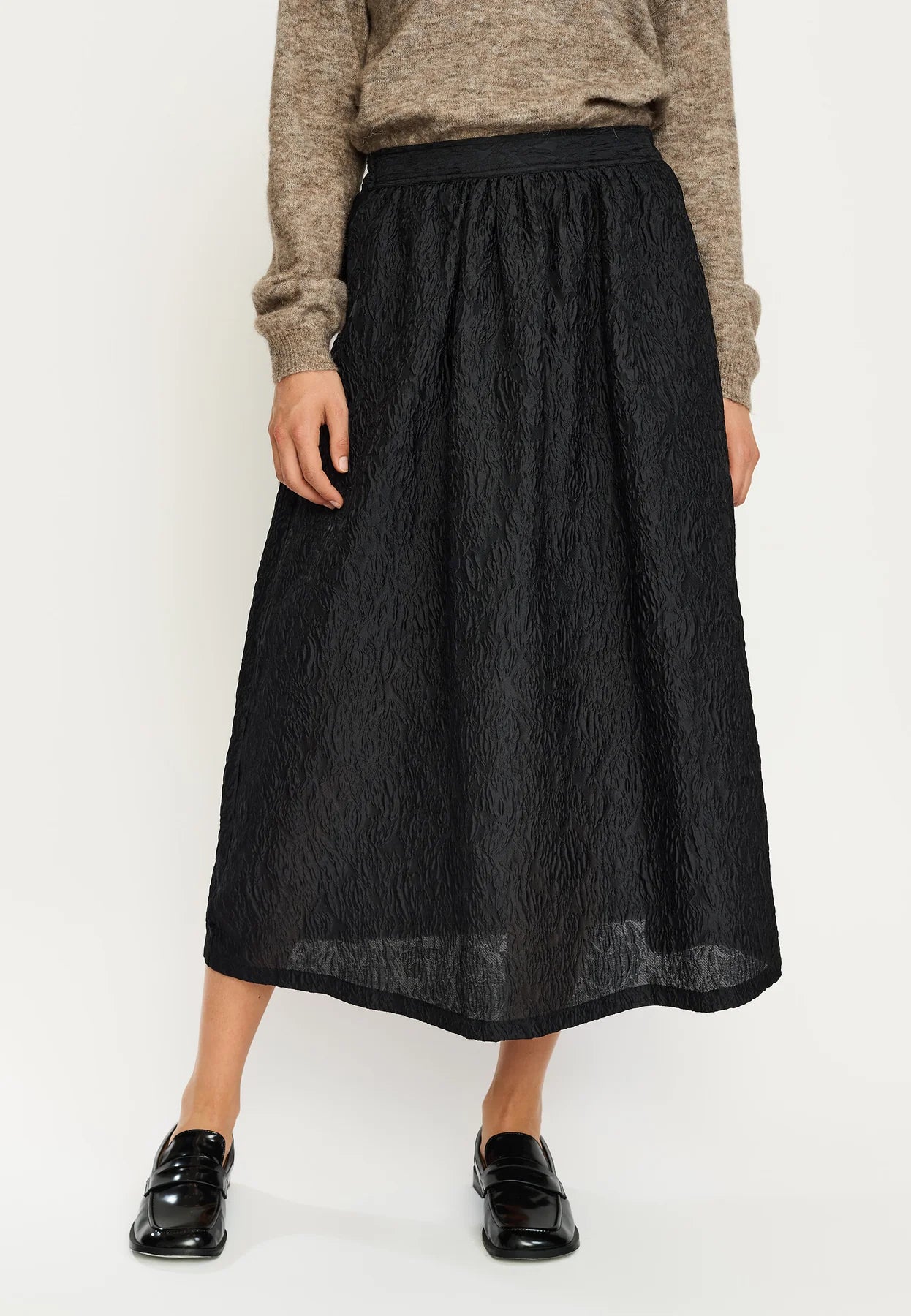 SRAdi Midi Skirt, Black