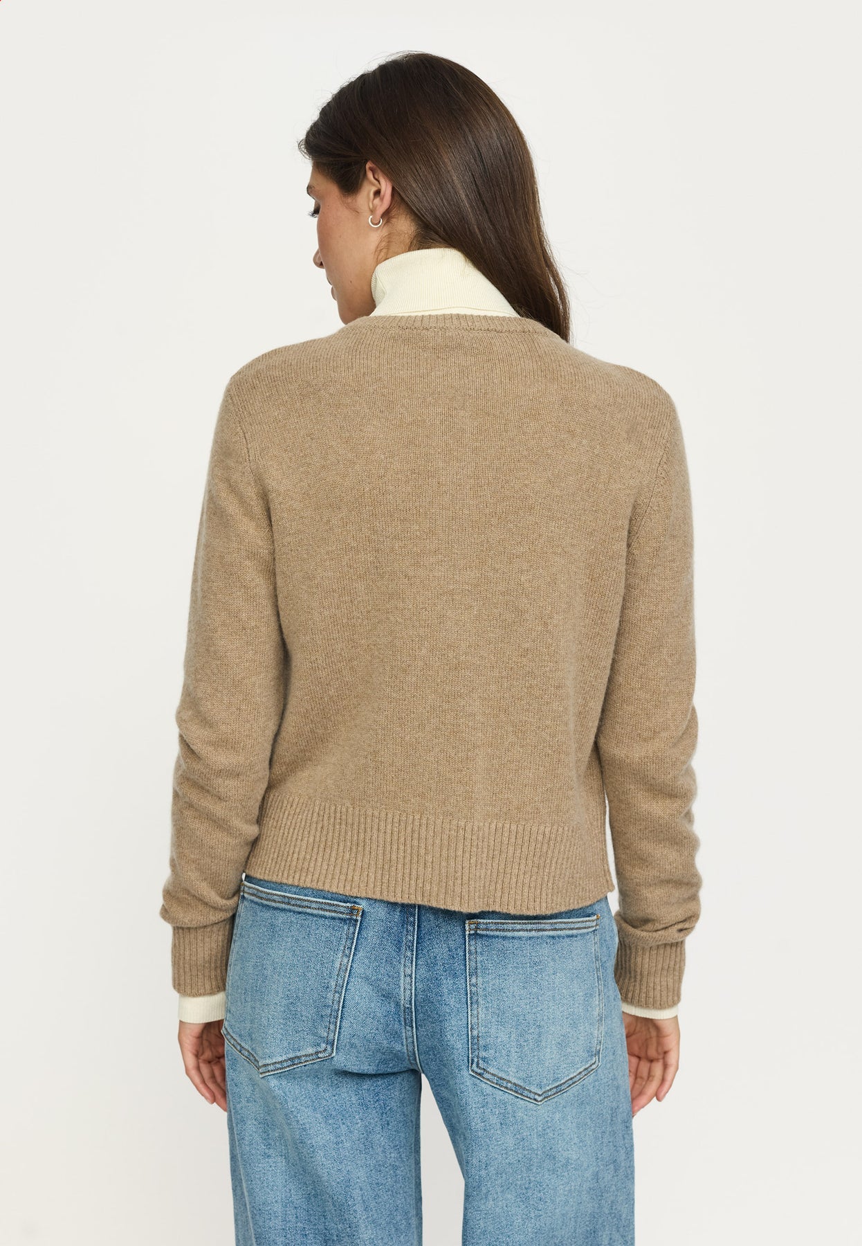 SRAvery Cardigan Knit, Silver Mink