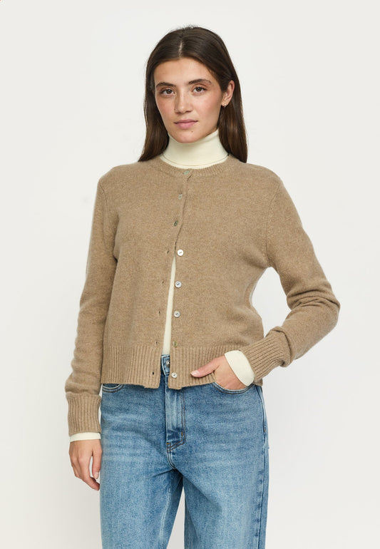 SRAvery Cardigan Knit Silver Mink, Soft Rebels