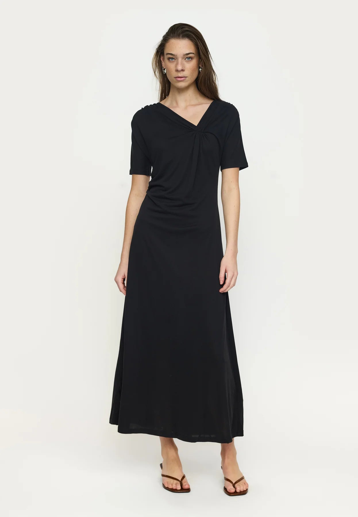 SRElla Drape Dress, Black